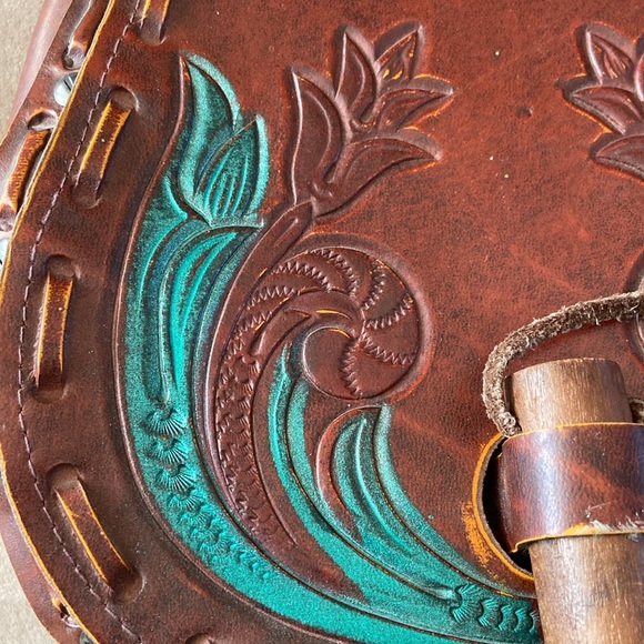 Faux Leather Embossed Shoulder Bag - Picture 2 of 14